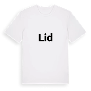 Lid fetstil t-shirt – ekologisk bomull t-shirt från PinShirt