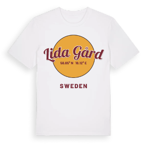 Lida Gård cirkel t-shirt – ekologisk bomull t-shirt från Pinshirt