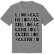Mid Heather Gray t-shirt med Lidbacken ordlek t-shirt