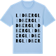 Blue Soul t-shirt med Lidberg ordlek t-shirt