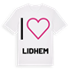 Jag älskar Lidhem t-shirt stort tryck