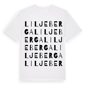 Liljeberga ordlek t-shirt – ekologisk bomull t-shirt från Pinshirt