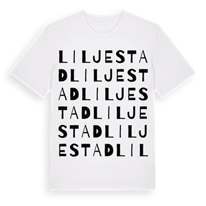 Liljestad ordlek t-shirt – ekologisk bomull t-shirt från Pinshirt