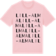 Pink Cotton t-shirt med Lill-Alma ordlek t-shirt