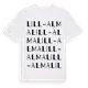 White t-shirt med Lill-Alma ordlek t-shirt