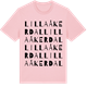 Pink Cotton t-shirt med Lilla Åkerdal ordlek t-shirt