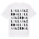 White t-shirt med Lilla Åkerdal ordlek t-shirt