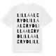 White t-shirt med Lilla Aleryd ordlek t-shirt
