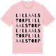 Pink Cotton t-shirt med Lilla Alstorp ordlek t-shirt