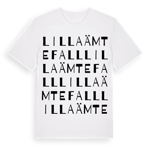 Lilla Ämtefall ordlek t-shirt – ekologisk bomull t-shirt från Pinshirt