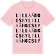 Pink Cotton t-shirt med Lilla Ängesby ordlek t-shirt