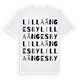 White t-shirt med Lilla Ängesby ordlek t-shirt