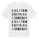White t-shirt med Lilla Ängesby ordlek t-shirt