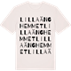 Vintage White t-shirt med Lilla Änghemmet ordlek t-shirt