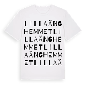 Lilla Änghemmet ordlek t-shirt – ekologisk bomull t-shirt från Pinshirt