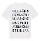 White t-shirt med Lilla Änghemmet ordlek t-shirt