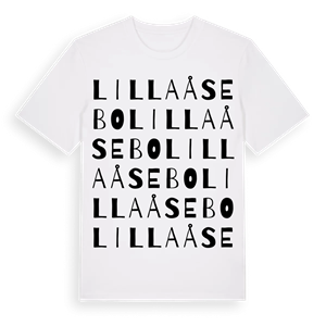 Lilla Åsebo ordlek t-shirt – ekologisk bomull t-shirt från Pinshirt