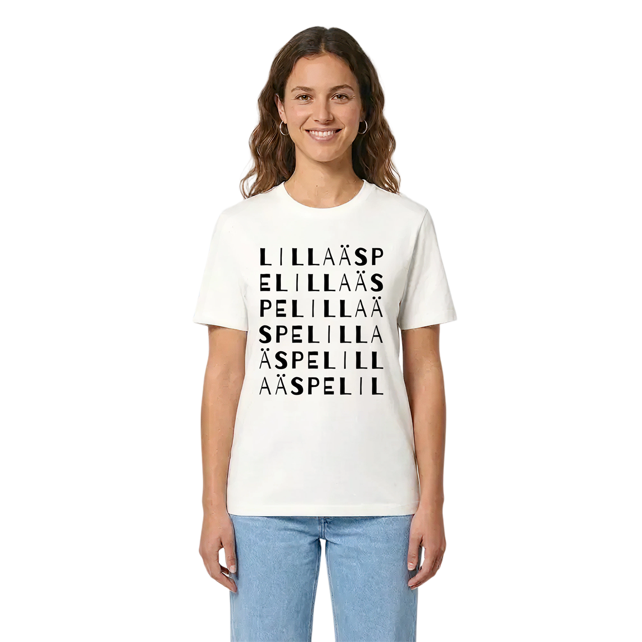 Lilla Äspe ordlek t-shirt i miljö