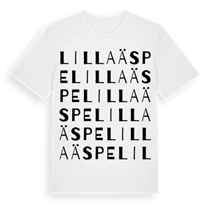 Lilla Äspe ordlek t-shirt – ekologisk bomull t-shirt från PinShirt