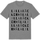 Mid Heather Gray t-shirt med Lilla Bäckermåla ordlek t-shirt