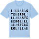 Blue Soul t-shirt med Lilla Basteberg ordlek t-shirt