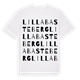 Lilla Basteberg ordlek t-shirt