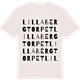 Vintage White t-shirt med Lilla Bergtorpet ordlek t-shirt