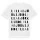 Lilla Björklund ordlek t-shirt