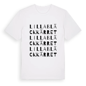Lilla Bläckkärret ordlek t-shirt – ekologisk bomull t-shirt från Pinshirt