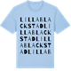 Blue Soul t-shirt med Lilla Blackstad ordlek t-shirt