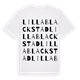 Lilla Blackstad ordlek t-shirt