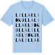 Blue Soul t-shirt med Lilla Blidkulla ordlek t-shirt