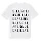 White t-shirt med Lilla Blidkulla ordlek t-shirt