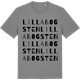 Mid Heather Gray t-shirt med Lilla Bogsten ordlek t-shirt