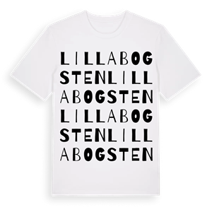 Lilla Bogsten ordlek t-shirt – ekologisk bomull t-shirt från Pinshirt