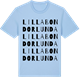 Blue Soul t-shirt med Lilla Bondorlunda ordlek t-shirt