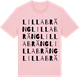 Pink Cotton t-shirt med Lilla Bräng ordlek t-shirt