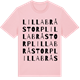 Pink Cotton t-shirt med Lilla Bråstorp ordlek t-shirt
