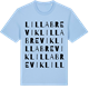 Blue Soul t-shirt med Lilla Brevik ordlek t-shirt