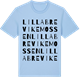 Blue Soul t-shirt med Lilla Brevikemossen ordlek t-shirt