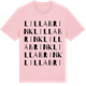 Pink Cotton t-shirt med Lilla Brink ordlek t-shirt