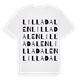 Lilla Dalen ordlek t-shirt