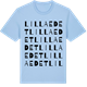 Blue Soul t-shirt med Lilla Edet ordlek t-shirt