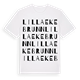White t-shirt med Lilla Ekebrunn ordlek t-shirt
