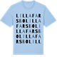 Blue Soul t-shirt med Lilla Farsbo ordlek t-shirt