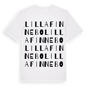 Lilla Finnebo ordlek t-shirt – ekologisk bomull t-shirt från Pinshirt