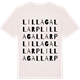 Vintage White t-shirt med Lilla Gallarp ordlek t-shirt