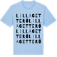 Blue Soul t-shirt med Lilla Getterö ordlek t-shirt