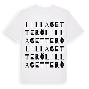 Lilla Getterö ordlek t-shirt – ekologisk bomull t-shirt från Pinshirt