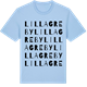 Blue Soul t-shirt med Lilla Greby ordlek t-shirt